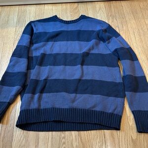 Black and Dark Grey Stripped Brandy Melville Crew Neck